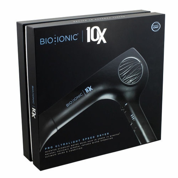 Bio Ionic 10X Pro Ultralight Speed Dryer Black New !!